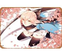 Fate/grand Order, Sakura Saber, Fate Series Anime Poster Home Wall Art Decoration Retro Metal Tin Sign 8x12 inch