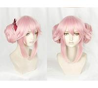 Fate/Grand Order Servant Cosplay Wig Tamamo No Mae Cosplay Wig Pink Hairpiece Wigs With Clip On Ponytail Halloween Carnival Wig