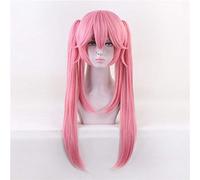 Fate/Grand Order Servant Cosplay Wig with Clip on Ponytails Tamamo No Mae Pink Hairpiece Anime Costume Wigs for Women KUMZ5439 KU125
