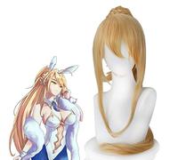 Fate/grand Order Servant Lancer Arturia Pendragon Cosplay Wig Golden Ponytail Hair Wig FGO Costume Play Wigs