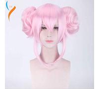 Fate Grand Order Wig Koyanskaya Tamamo no Mae FGO Cosplay Pink Buns Servent Lancer Role Playing Synthetic Hair Tamamo no Mae
