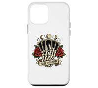 Fate in Hand Skeleton Tarot Cards Rose Moon Gothic Case for iPhone 12 mini
