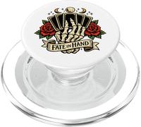 Fate in Hand Skeleton Tarot Cards Rose Moon Gothic PopSockets PopGrip for MagSafe