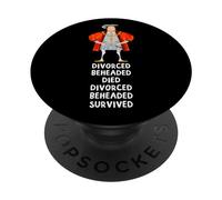Fate of Six Wives of King England Henry VIII History Gift PopSockets Swappable PopGrip