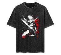 Fate Stay Night Anime Men's T-Shirt Unisex White Tee Clothing M
