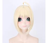 Fate stay night Arturia Pendragon Saber Women Chignon Wig Cosplay Costume Arturia and Altria Heat Resistant Synthetic Hair Wigs 2