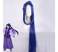 Fate/Stay Night Assassin Sasaki Kojiro Cosplay Wig Blue Long Heat-Resistant Fiber Hair Wig With 100Cm Clip Ponytail
