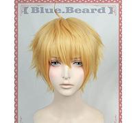 Fate/Stay Night Grand Order Fate/Prototype Saber Golden Short Wig Cosplay Halloween Role Play Hair + Wig Cap