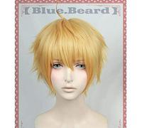 Fate/Stay Night Grand Order Fate/Prototype Saber Golden Short Wig Cosplay Halloween Role Play Hair + Wig Cap