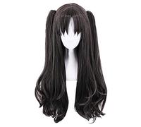 Fate/Stay Night Rin Tohsaka Two Ponytails Wig Cosplay Costume Fate Grand Order Women Long Synthetic Hair Halloween Party Wigs