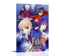 Fate Stay Night Season 1 Anime Character Poster Poster Vintage Art, Wall Canvas, Decoration Aesthetic, Living Room, Kids Room Dormitory, Cafe, Bathroom, Suitable for Bedroom, Gym, Cool Classic 24x36in