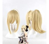 Fate/Stay Night Zero Saber Golden Wig Cosplay Costume Halloween Role Play Lily Hair Wig + Free Hair Net