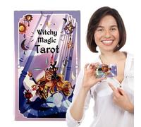 Fate Tarot Deck, Divination Oracle Cards, 4.13x2.48 Inches Set with Entertainment Tools, Standard Party Board Game, Mystic Reading Kit with Stylish Design, Spiritual Playing Collection for Gathering