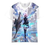 Fate Zero Fate/Stay Night T-Shirt Anime Saber/Nero Claudius T-Shirt Cosplay Costume Short Sleeve Tee Top Shirts