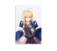 （Fate Zero）Saber Heroine Poster Poster Vintage Art, Wall Canvas, Decoration Aesthetic, Living Room, Kids Room Dormitory, Cafe, Bathroom, Suitable for Bedroom, Gym, Cool Classic 12x18inch(30x45cm) Unfr