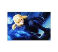 （Fate Zero）Saber Heroine Posters Poster Vintage Art, Wall Canvas, Decoration Aesthetic, Living Room, Kids Room Dormitory, Cafe, Bathroom, Suitable for Bedroom, Gym, Cool Classic 16x24inch(40x60cm) Unf