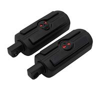 FATECIM Motorcycle Skull Foot Pegs Pedals Rests Motorbike Highway Pegs Male Mount for Harley Dyna Fat Bob Touring Road Glide Street Glide Sportster 883 Fat Boy Black