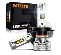 FateEye H4 LED Headlight Bulbs 44000LM 200W 6500K Conversion Kit Pack of 2