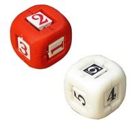 FateFlip™ d6 Dice Set - Good vs Evil RPG Dice - 2 Special d6 Dice with Different Probability Outcome Each - Advantage & Misfortune Story Dice for Tabletop Role Playing Games.