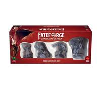 Mighty Boards: Fateforge Chronicles of Kaan: Boss Miniatures Set - 4 Unpainted Figures, Board Game Upgrade, Expansion Accessories, Co-Op Adventure