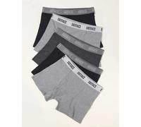 FatFace 5 Pack Cotton Rich Elasticated Waist Boxers Grey Mix