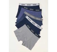 FatFace 5 Pack Cotton Rich Elasticated Waist Boxers Navy Mix