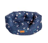 Danish Design FatFace Navy Brush Floral Sustainable Hand Wash Sustainable Deluxe Slumber Dog/Puppy Bed 18 Inch