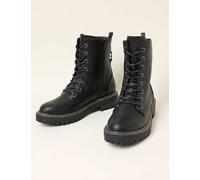 FatFace Chunky Lace Up Ankle Boots Black