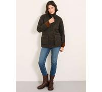 FatFace Cotton Rich Funnel Neck Utility Jacket Brown