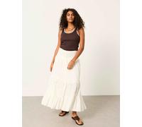FatFace Cotton Rich Ribbed Scoop Neck Vest Brown Mix