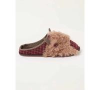 FatFace Highland Cow Novelty Mule Slippers Brown Mix