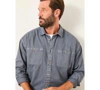 FatFace Regular Fit Pure Cotton Utility Shirt Dark Blue