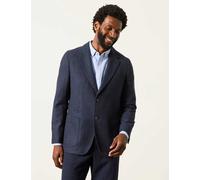 FatFace Wool Rich Check Blazer Navy Mix