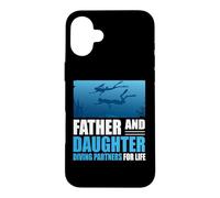 Father and Daughter Diving Partners For Life Scuba Dive Case for iPhone 16 Plus