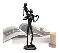 Father And Daughter Figurine, Dad Daughter Iron Statue, Cast Iron Art Statue, Iron Father Daughter Sculpture, Father And Daughter Bond Decor, Thanksgiving Father Daughter Gift, Father Daughter Love
