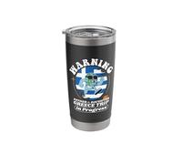 Father and Daughter Trip in Progress Greece Travel Matching Stainless Steel Insulated Tumbler
