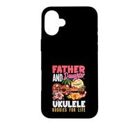 Father And Daughter Ukulele Buddies For Life Music Player Case for iPhone 16 Plus