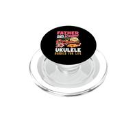 Father And Daughter Ukulele Buddies For Life Music Player PopSockets PopGrip for MagSafe