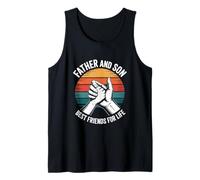 Father and Son Best Friends for Life Matching Style Graphic Tank Top