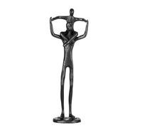 Father and Son Collectible Figurine - Aesthetic Black Cast Iron Statue for Home Decor , Father Son Gifts , Dad Gifts from Son,Birthday Gift for Daddy from Son,Modern Style gift for Father's Day