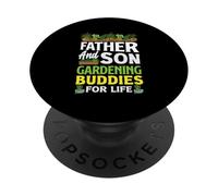 Father And Son Gardening Buddies For Life Funny Gardening PopSockets Adhesive PopGrip