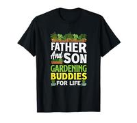 Father and Son Gardening Buddies for Life Funny Gardening T-Shirt