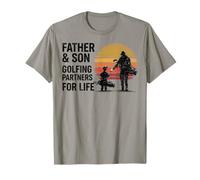 Father and Son Golfing Partners for Life Golf Dad Design T-Shirt