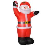 HOMCOM Inflatable Christmas Santa Claus Air Blown Decoration Yard for Lawn - 8ft