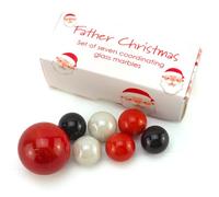 Father Christmas | Mini Box of Marbles for Kids | Cracker Filler | Little Gift