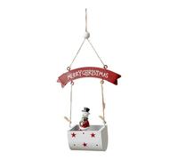 Father Christmas Ornament Winter Iron Art Postbox Decoration
