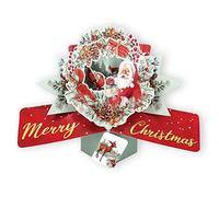 Father Christmas Pop Up Christmas Greeting Card Second Nature 3D Cards Pop Ups XPOP069