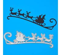 Father Christmas/Santa Claus, Sleigh & Reindeer Metal Cutting Die, Festive Stencil, Card Making, Scrapbooking, Paper Crafts, D1