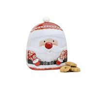 Father Christmas Santa Gift Set - Novelty Christmas Biscuits Gift Set Tin Filled with Fancy Chocolate Chip Cookies - Luxury Tins of Biscuits for Women and Men, English Gifts & Presents for Food Lovers