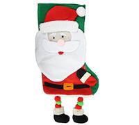 Father Christmas Santa Stocking - 53 x 25cm Xmas Stocking Bag For Presents & Gifts (Deluxe Santa Stocking)